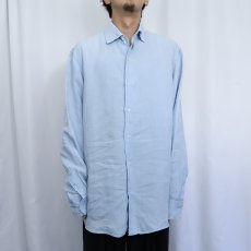 画像2: 2000's BANANA REPUBLIC ドゥエボットーニ リネンシャツ XL (2)