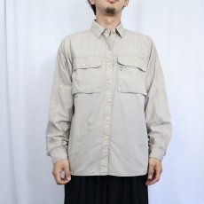 画像2: 90's ORVIS コットンフィッシングシャツ M (2)