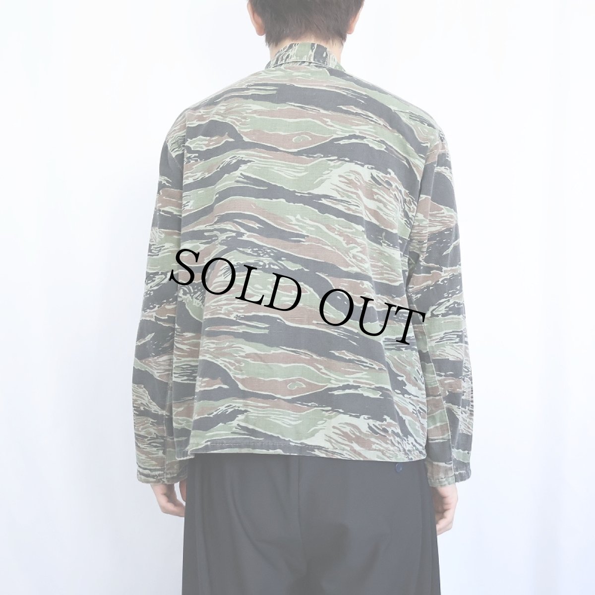 画像3: 70's RANGER タイガーストライプ柄 ハンティングジャケット M (3)