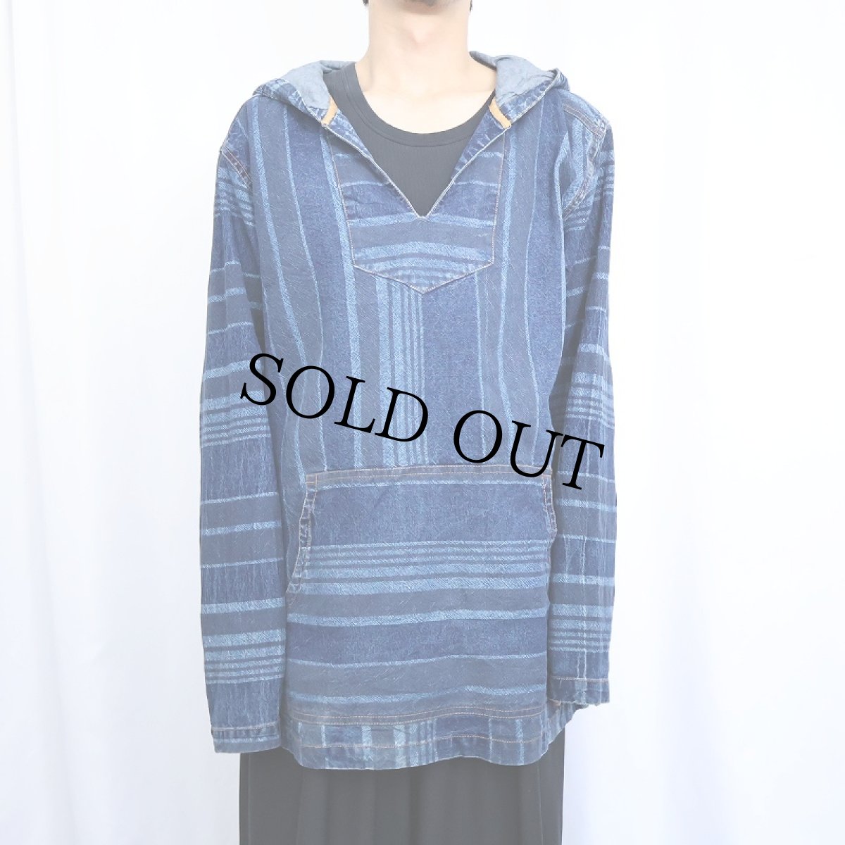 画像3: THE TERRITORY AHEAD マルチストライプ柄 デニムプルオーバージャケット MT (3)