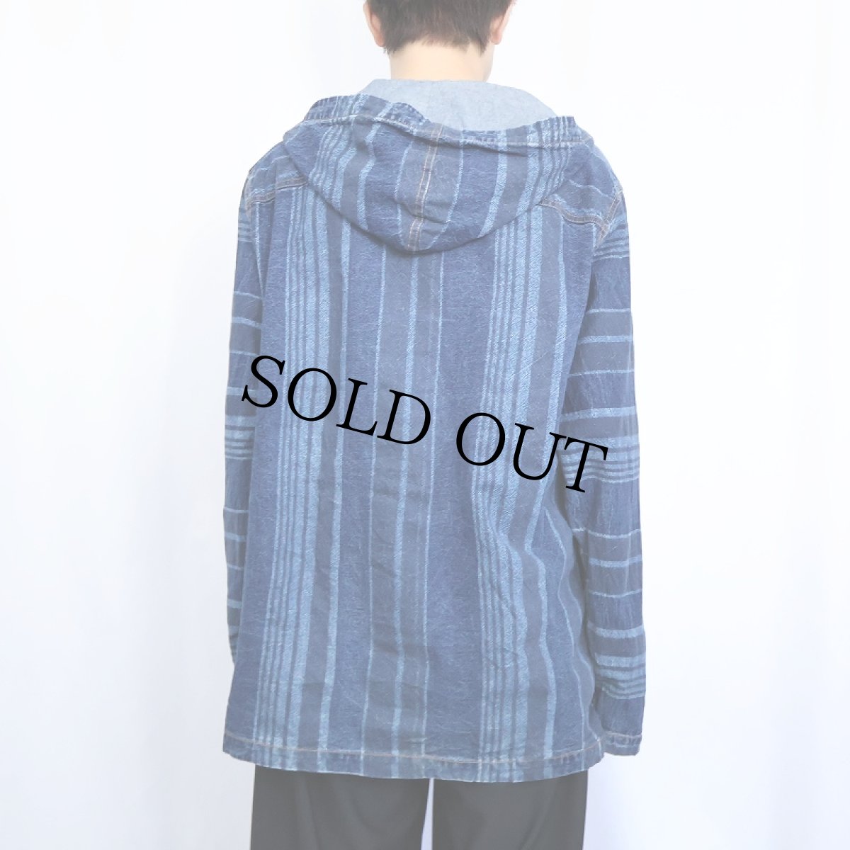 画像4: THE TERRITORY AHEAD マルチストライプ柄 デニムプルオーバージャケット MT (4)