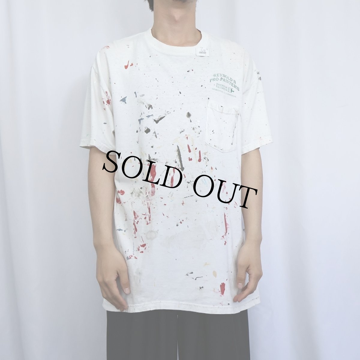 画像3: 【SALE】 REYNOLD'S PRO-PAINTERS ペンキペイント 企業プリントTシャツ L (3)