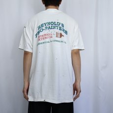 画像4: REYNOLD'S PRO-PAINTERS ペンキペイント 企業プリントTシャツ L (4)