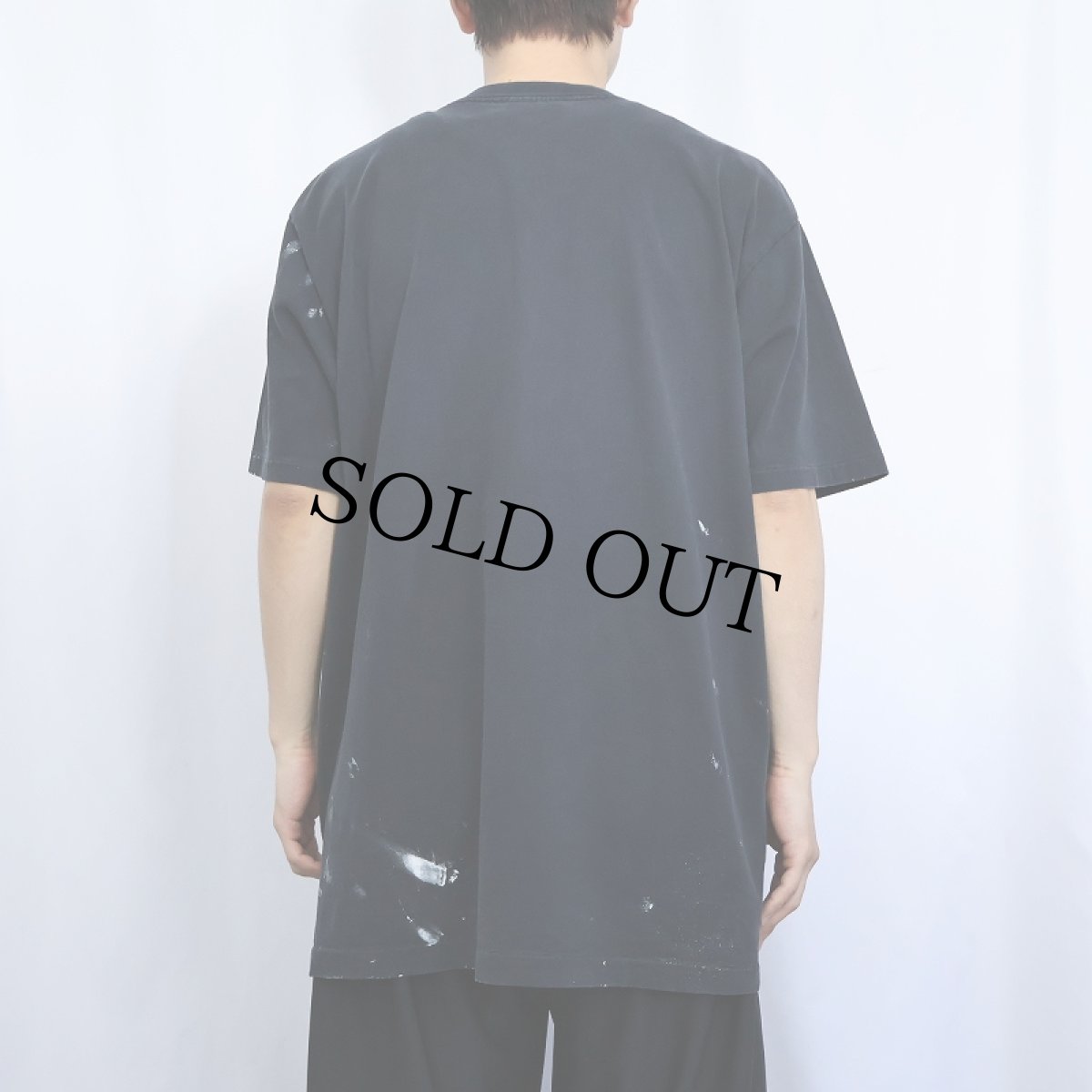 画像3: 90's RETREAT ペンキペイント Tシャツ BLACK (3)