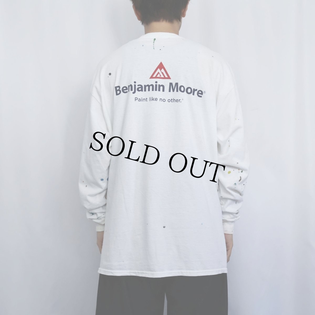画像4: Benjamin Moore ペンキペイント 企業ロゴロンT (4)