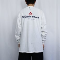 画像4: Benjamin Moore ペンキペイント 企業ロゴロンT  (4)