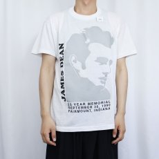 画像2: 80's JAMES DEEN USA製 プリントTシャツ XL (2)