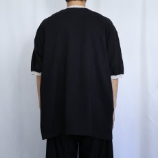 画像3: 90〜2000's puritan 無地リンガーTシャツ BLACK XL (3)