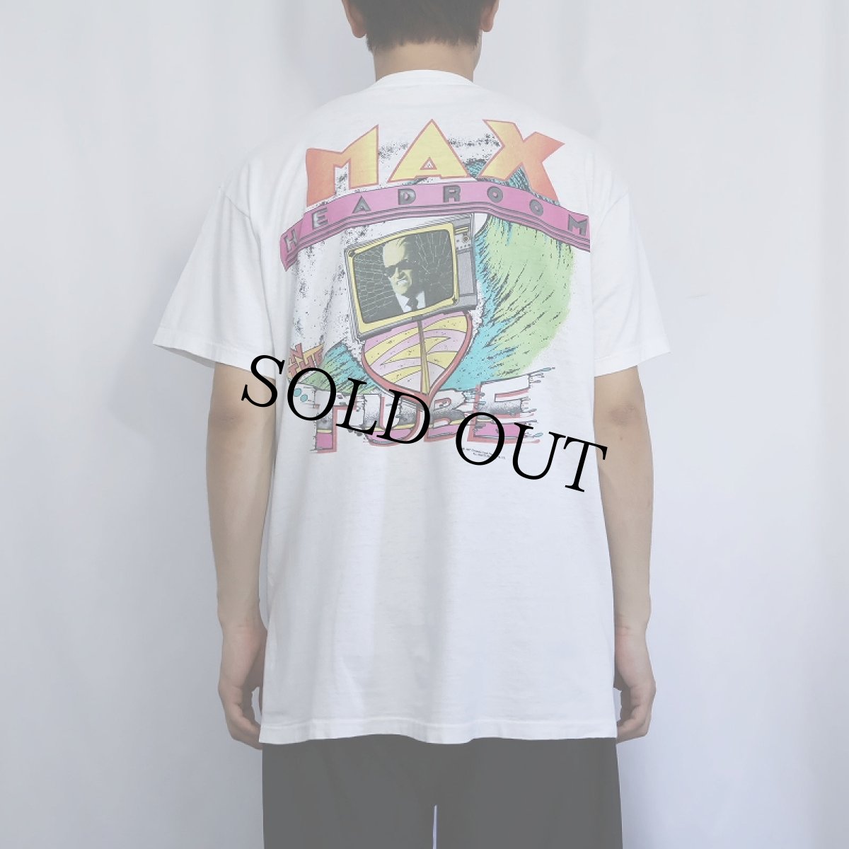 画像4: 80's MAX HEADROOM CGキャラクタープリントTシャツ (4)