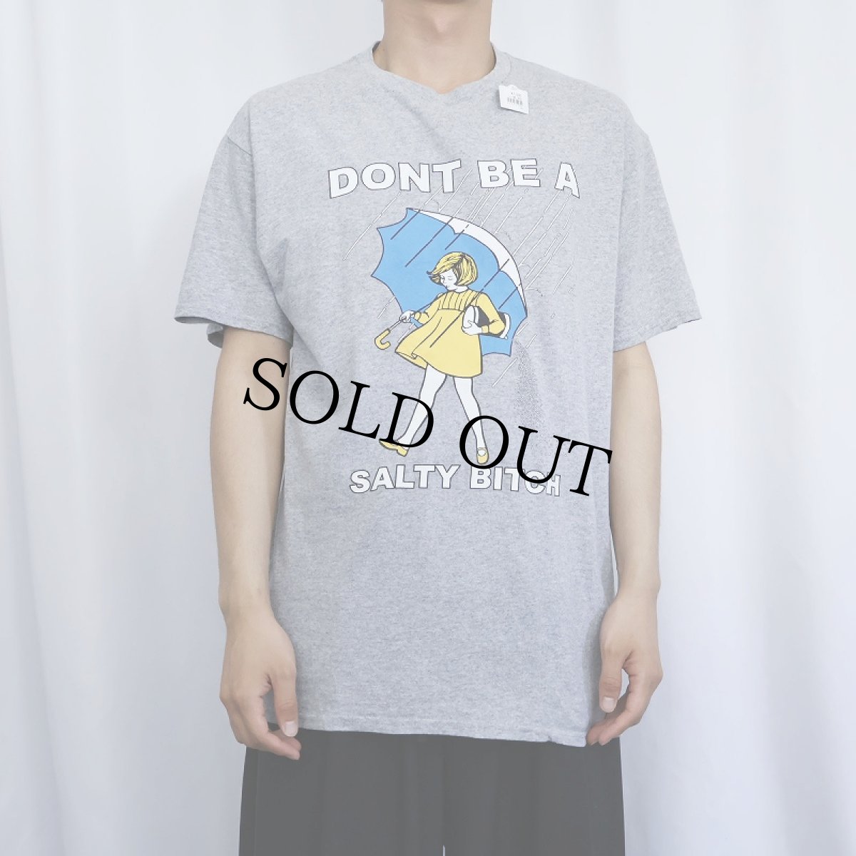 画像2: Morton Salt "DONT BE A SALTY BITCH" 塩メーカープリントTシャツ L (2)