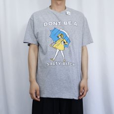 画像2: Morton Salt "DONT BE A SALTY BITCH" 塩メーカープリントTシャツ L (2)