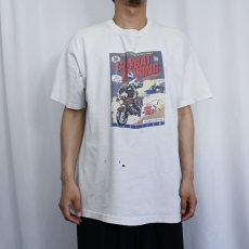 画像2: 90's AEROSTICH USA製 "COMBAT TOURING ADVENTURES" バイクアパレルブランドプリントTシャツ XL (2)