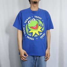 画像2: 90's Kermit USA製 "TEXAS" キャラクタープリントTシャツ L (2)