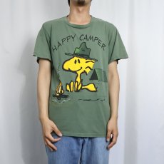 画像2: 90's PEANUTS USA製 "WOODSTOCK" キャラクタープリントTシャツ M (2)
