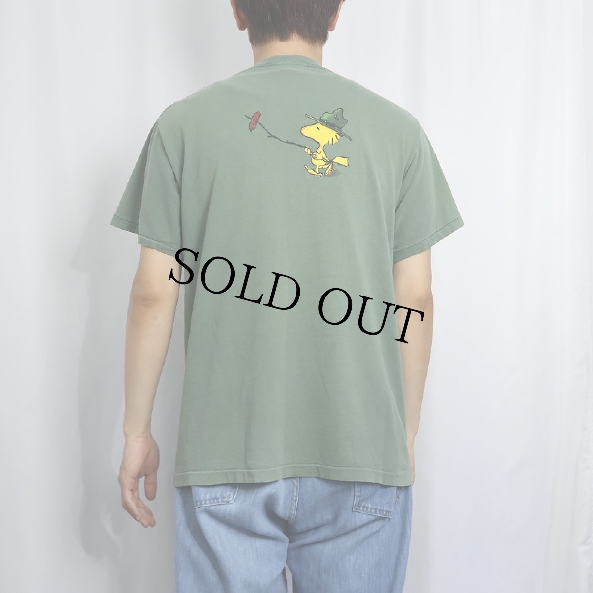 画像3: 90's PEANUTS USA製 "WOODSTOCK" キャラクタープリントTシャツ M (3)