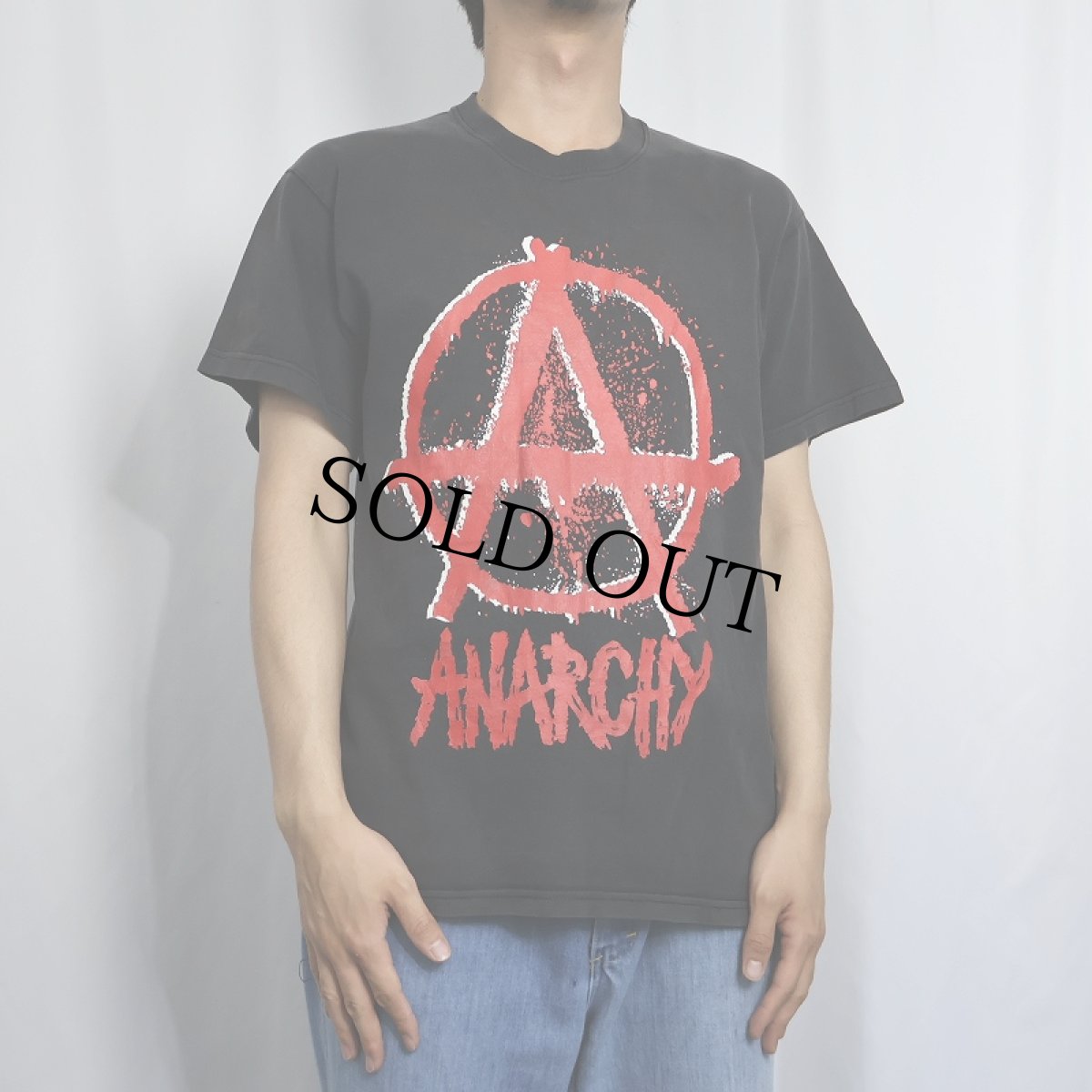 画像3: ANARCHY パンクロックバンド プリントTシャツ BLACK L (3)
