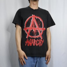 画像3: ANARCHY パンクロックバンド プリントTシャツ BLACK L (3)