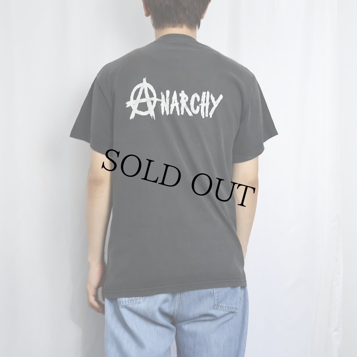 画像4: ANARCHY パンクロックバンド プリントTシャツ BLACK L (4)