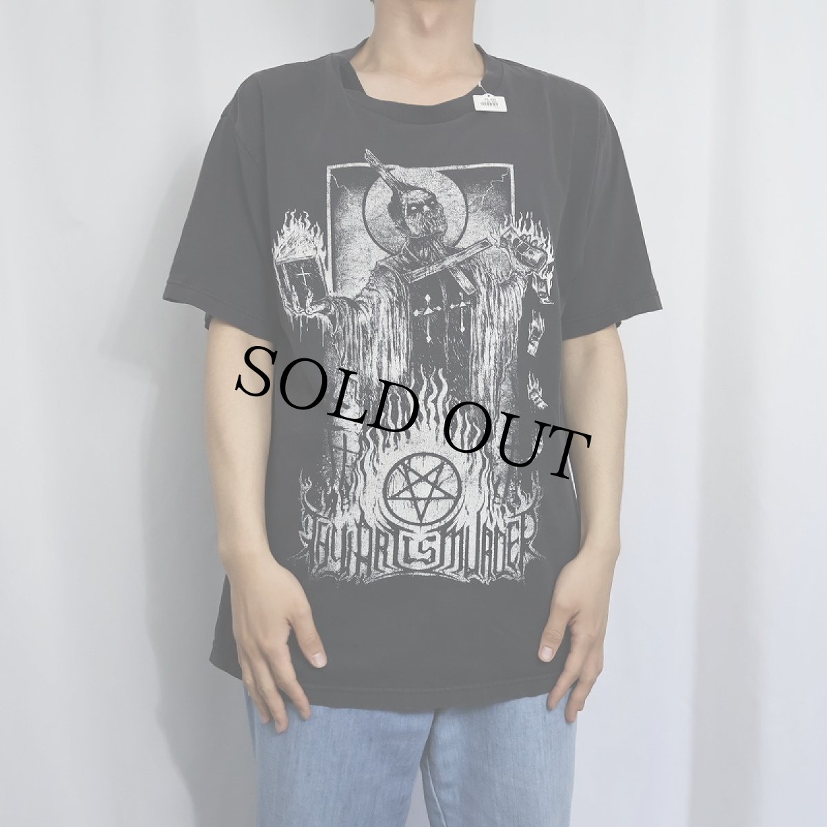 画像2: Thy Art Is Murder デスコアバンドプリントTシャツ BLACK (2)