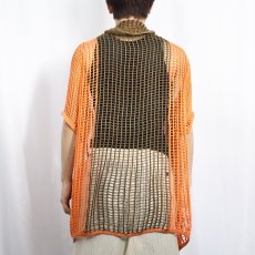 画像4: 80's〜 DANISH ARMY "OVER DYE" メッシュシャツ  (4)