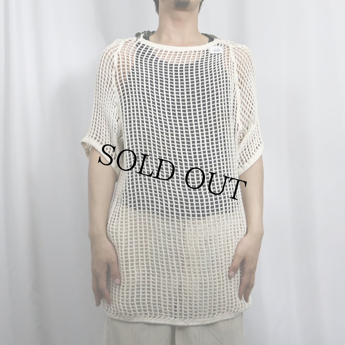 画像3: 80's〜 DANISH ARMY メッシュシャツ (3)