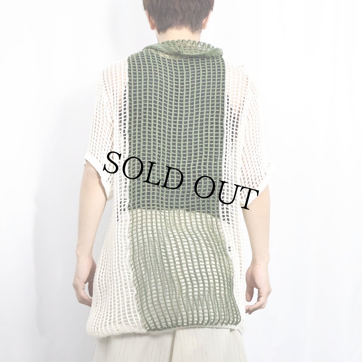 画像4: 80's〜 DANISH ARMY メッシュシャツ (4)