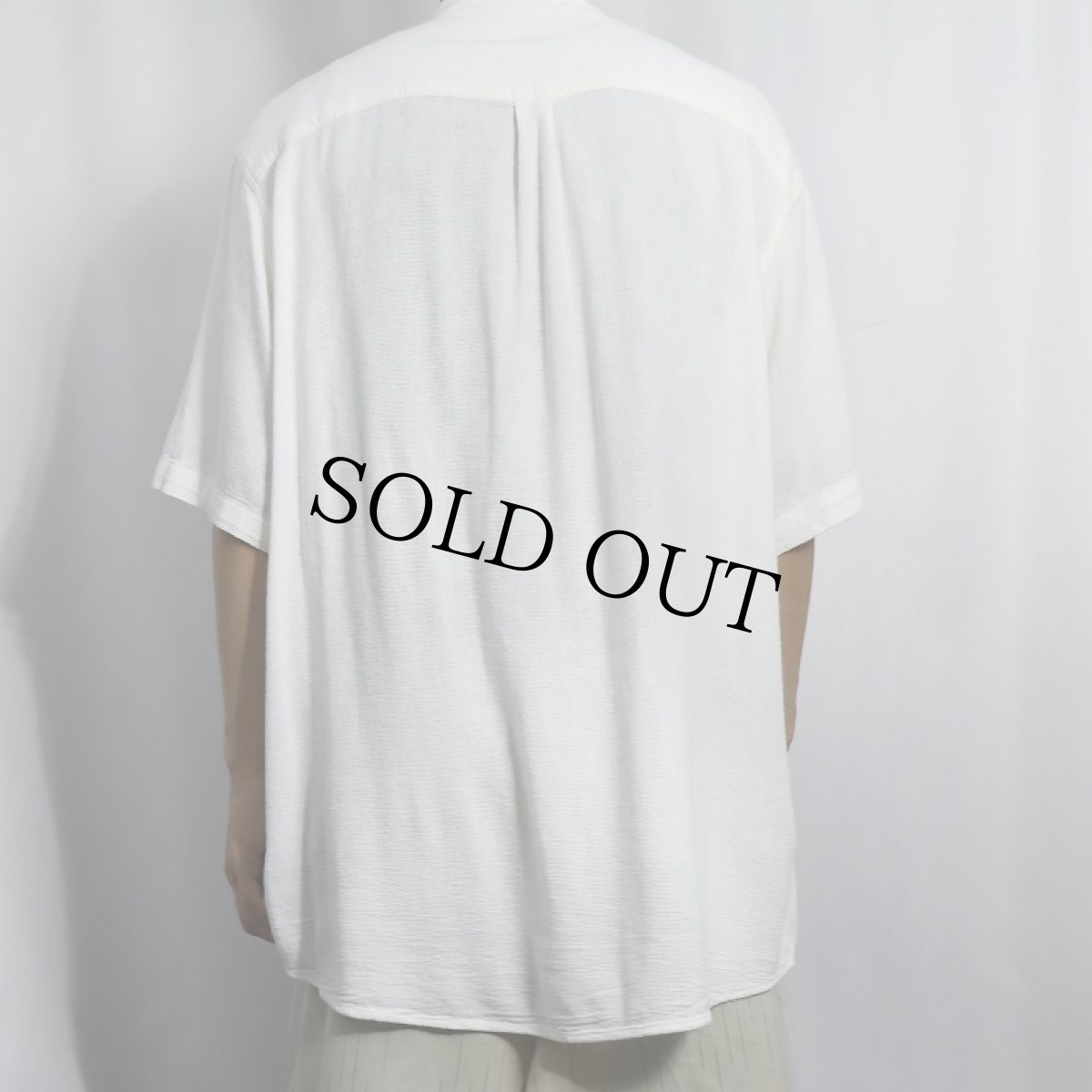 画像3: Pur et Simple コットン×ビスコース バンドカラーシャツ (3)