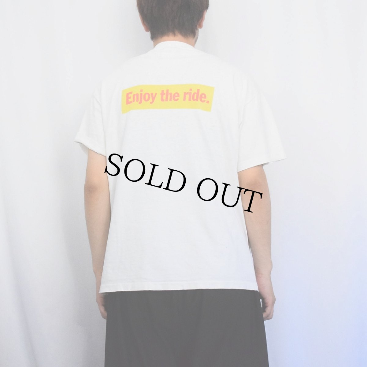 画像4: 90's NISSAN USA製 "Life is a journey. Enjoy the ride." メッセージプリントTシャツ L (4)