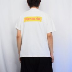 画像4: 90's NISSAN USA製 "Life is a journey. Enjoy the ride." メッセージプリントTシャツ L (4)