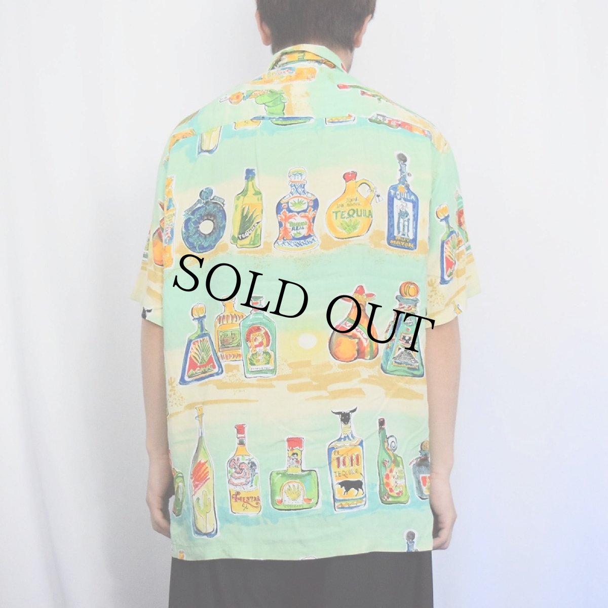 画像3: KAHALA 総柄 レーヨンアロハシャツ S (3)