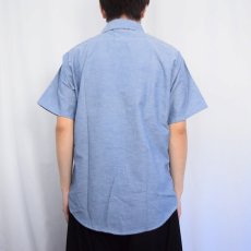 画像4: 70〜80's FIVE BROTHER USA製 シャンブレーワークシャツ フラッシャー付き DEADSTOCK M (4)