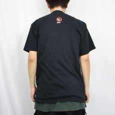 画像3: 2000's "bush again?" 政治風刺 ムンクの叫びパロディプリントTシャツ BLACK L (3)