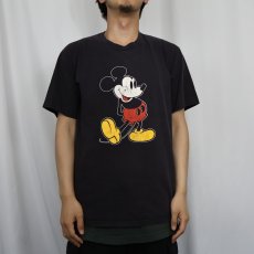 画像2: 80's Disney USA製 "MICKEY MOUSE" キャラクタープリントTシャツ BLACK L (2)