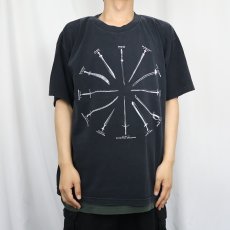 画像2: HIGHLANDER ファンタジーアクション映画 大判プリントTシャツ BLACK XL (2)