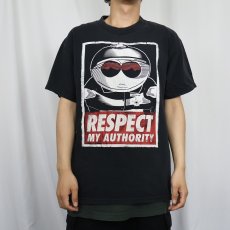 画像2: SOUTH PARK "RESPECT MY AUTHORITY" キャラクタープリントTシャツ BLACK (2)