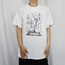 画像2: 90's Edward Gorey USA製 "MYSTERY!" イラストプリントTシャツ XL (2)