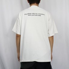 画像4: 90's "I'll graduate when i'm damn good and ready" ジョークプリントTシャツ XL (4)