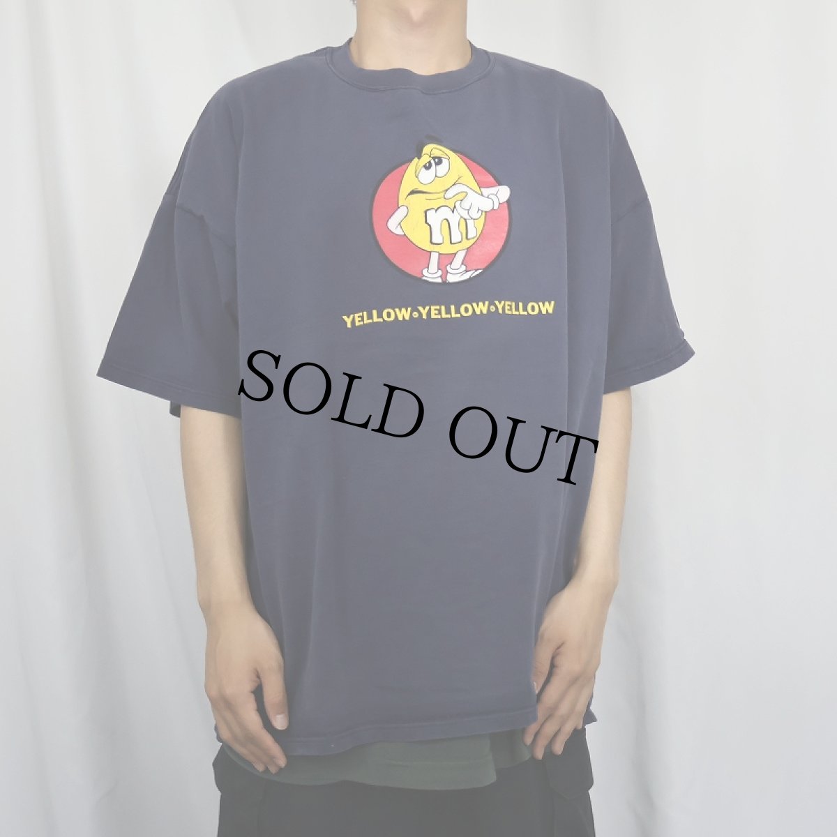 画像2: 2000's m&m's チョコレートブランド キャラクタープリントTシャツ NAVY (2)