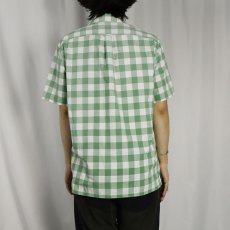 画像3: POLO Ralph Lauren ブロックチェック柄 コットンオープンカラーシャツ M (3)