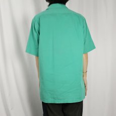 画像3: 90's POLO Ralph Lauren フラッグ刺繍 コットンオープンカラーシャツ M (3)