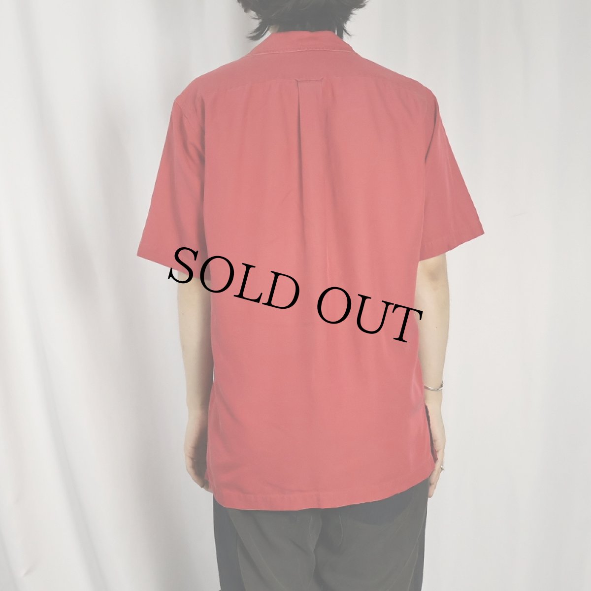 画像3: POLO Ralph Lauren コットン × シルク オープンカラーシャツ S (3)