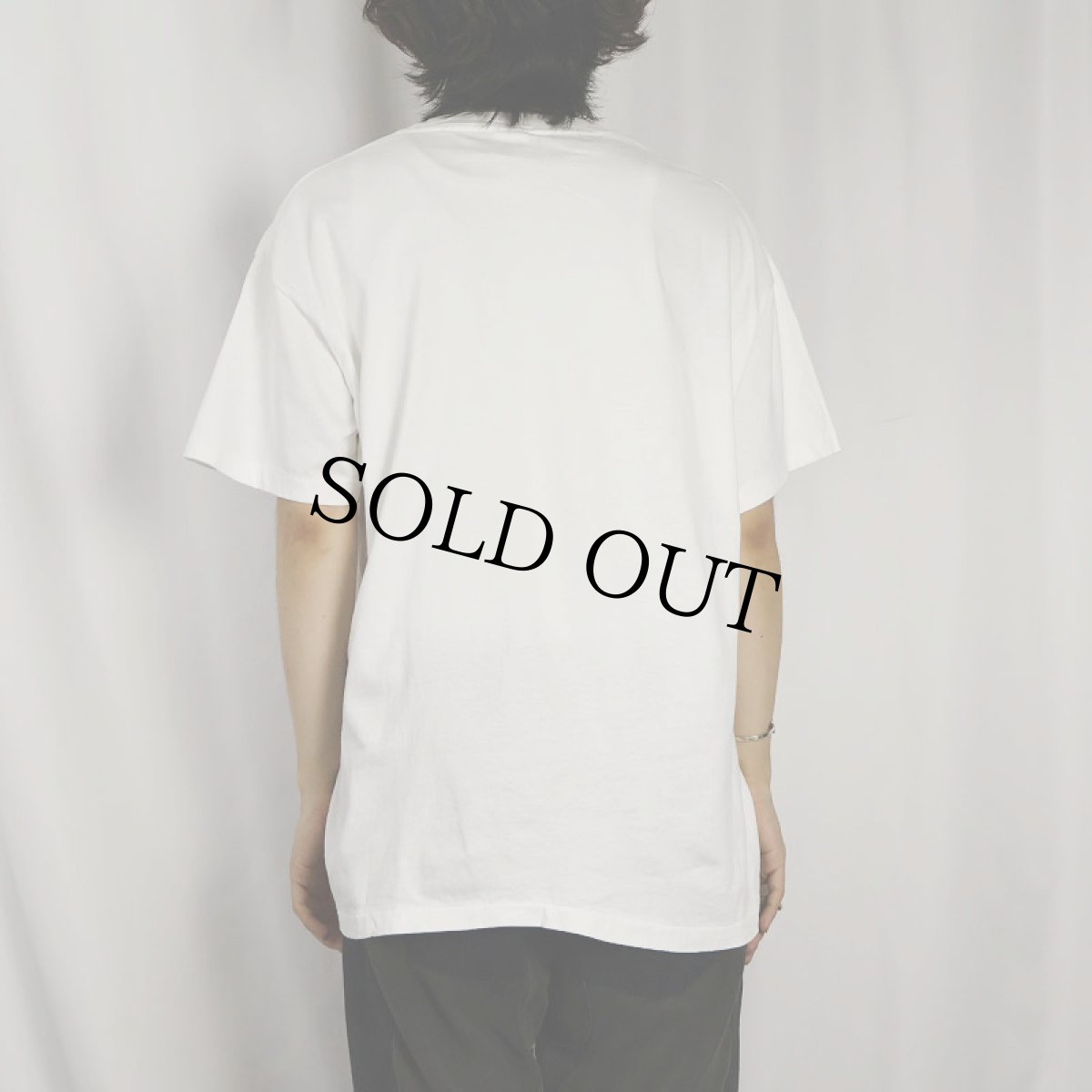 画像3: 90's Albert Einstei USA製 "E=MSKI2" 偉人イラスト ジョークプリントTシャツ L (3)