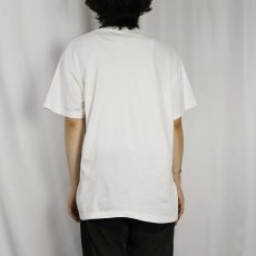 画像3: 90's Albert Einstei USA製 "E=MSKI2" 偉人イラスト ジョークプリントTシャツ L (3)