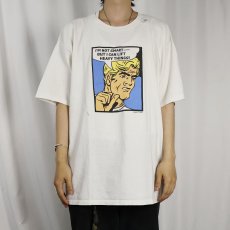 画像2: 90's USA製 "I'M NOT SMART --" イラストプリントTシャツ XL (2)