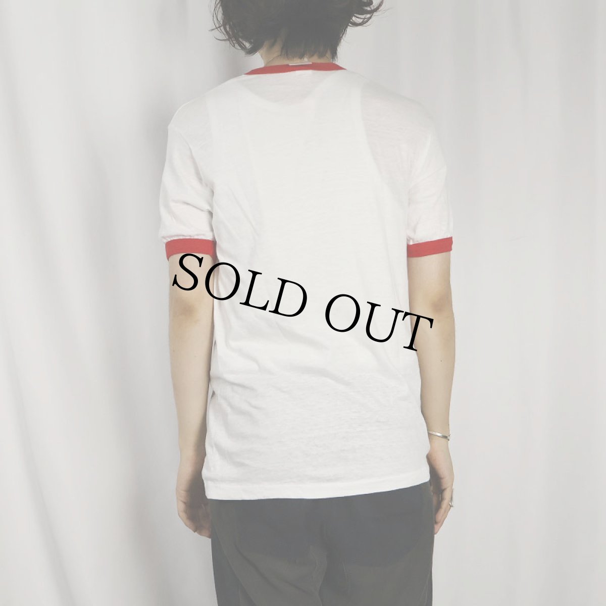 画像3: 70's SNOOPY キャラクタープリントリンガーTシャツ M (3)