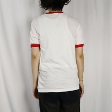画像3: 70's SNOOPY キャラクタープリントリンガーTシャツ M (3)