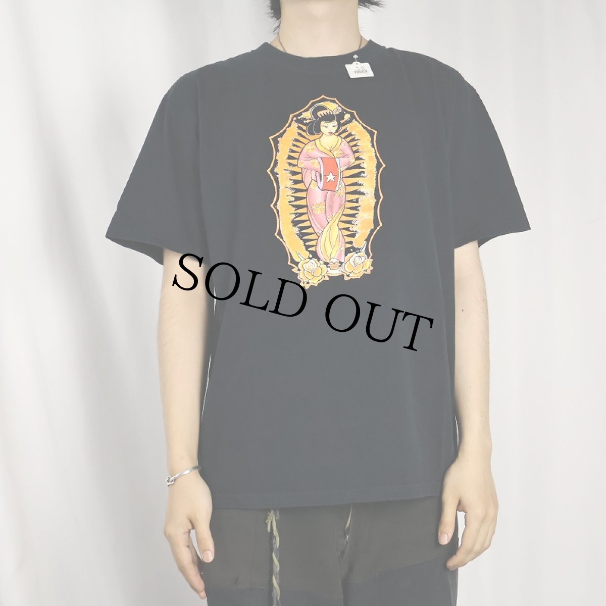 画像3: 2000's "STAR OF TEXAS TATTOO ART REVIVAL" イラストプリントTシャツ BLACK M (3)