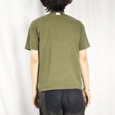 画像3: 90's GAP USA製 無地ポケットTシャツ KHAKI S (3)