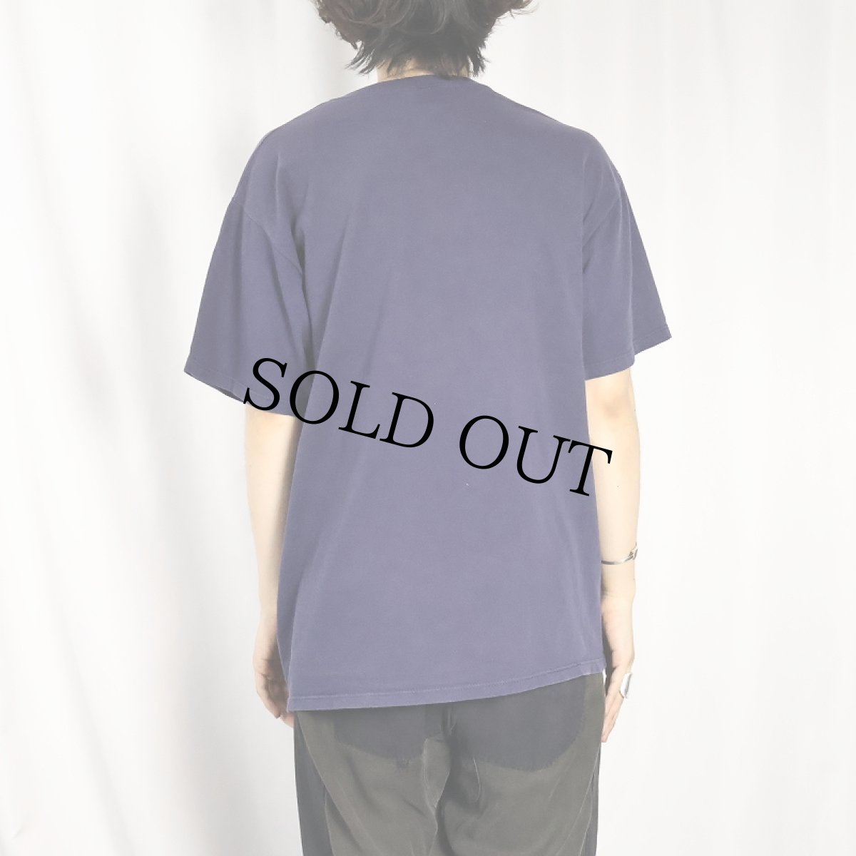 画像3: 80's RUSSELL ATHLETIC USA製 無地Tシャツ NAVY L (3)