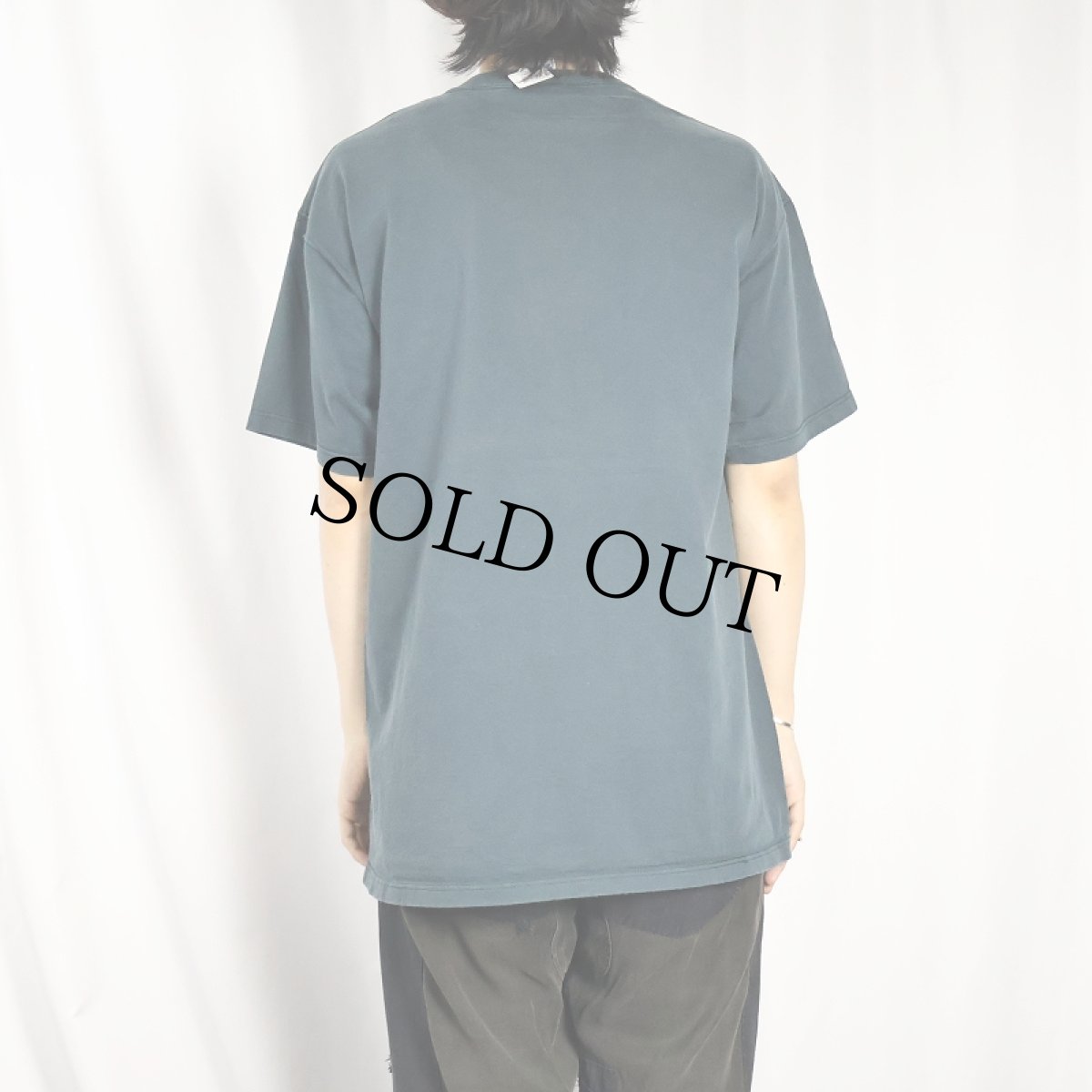 画像3: 80's RUSSELL ATHLETIC USA製 無地Tシャツ GREEN L (3)